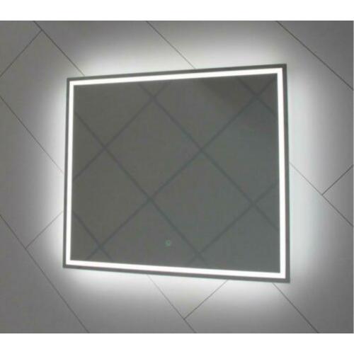 Spiegel met hi-power LED, dimfunctie en verwarming 80x70cm