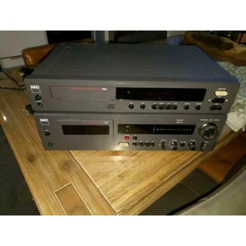 NAD CD speler 5000 en Cassette deck 6100 Monitor Line