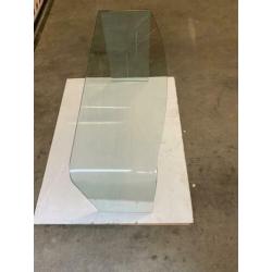 Glazen sidetables 120x 42x70