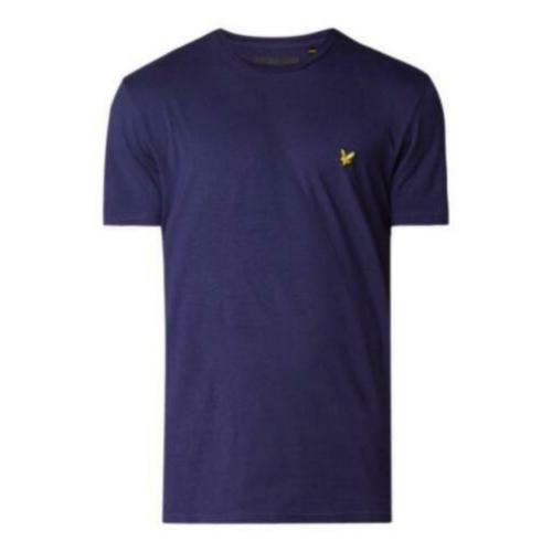 Lyle & Scott Crew Neck T-shirt , Blauw , Maat M