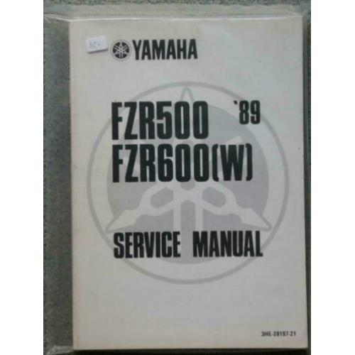 Yamaha FZR500 + FZR600 orgn. Fabrieksboek / Gratis verzenden