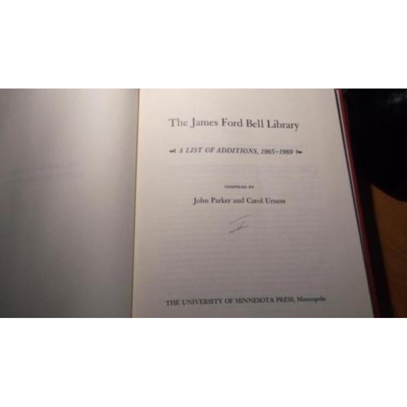5 boeken/catalogi : The James Ford Bell Library 1951/1974